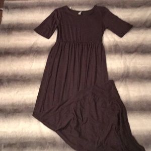 NWOT Long Dark Grey Maxi